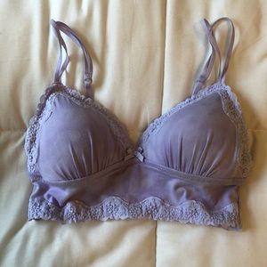 Purple aerie padded bralette